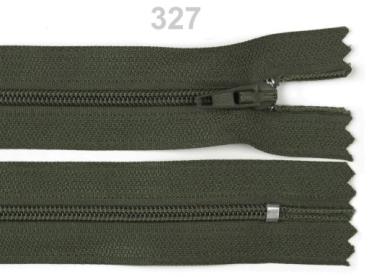 Reißverschluss Spirale Breite 3 mm Länge 20 cm pinlock Olivgrün